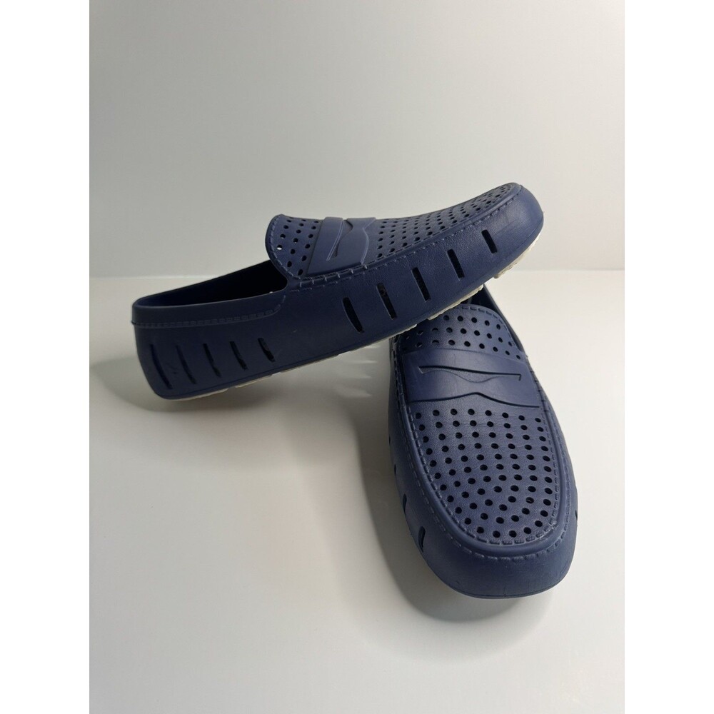 Floaters Mens Size 12 Navy Blue Country Club Driver Water Boat Shoes Rubber